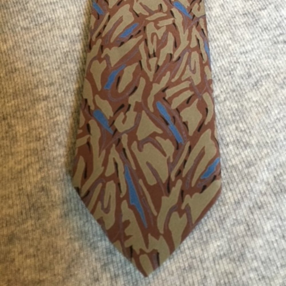 Tan Abstract tie